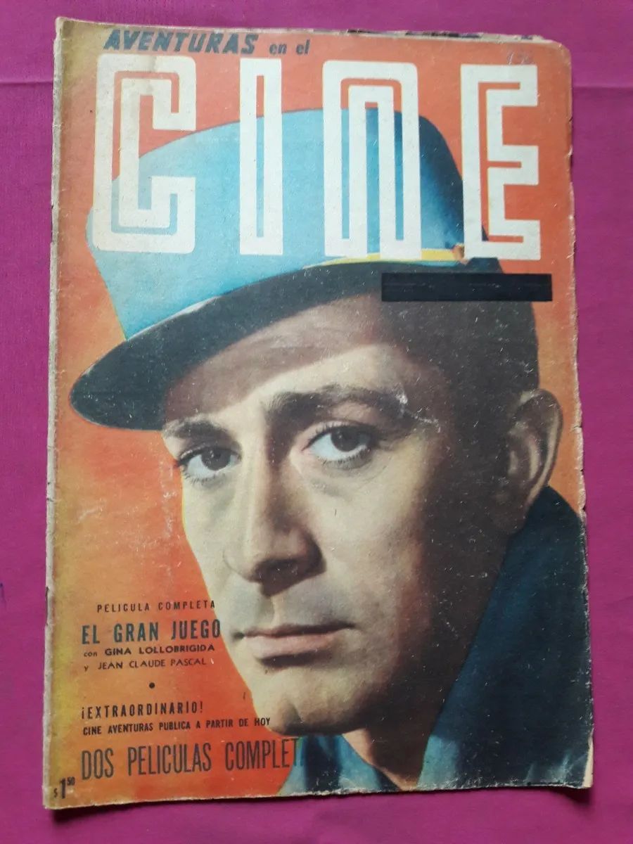 CINE AVENTURAS magazine side cover Issue 436 24 February 1955