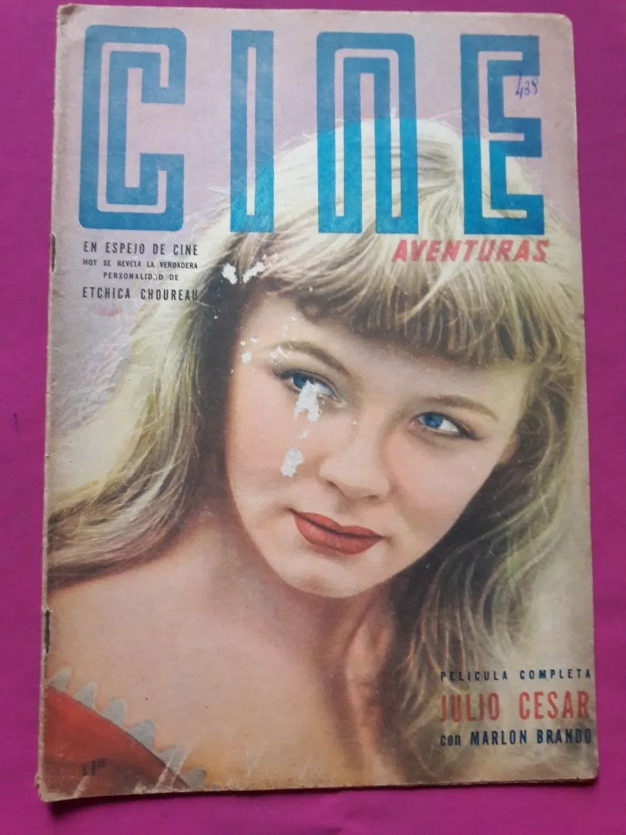 CINE AVENTURAS magazine side cover Issue 439 31 March 1955