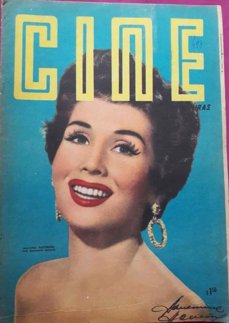 CINE AVENTURAS magazine side cover Issue 493  April 1956