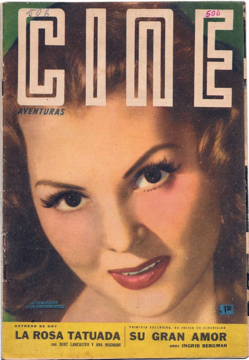 CINE AVENTURAS magazine side cover Issue 506  1956