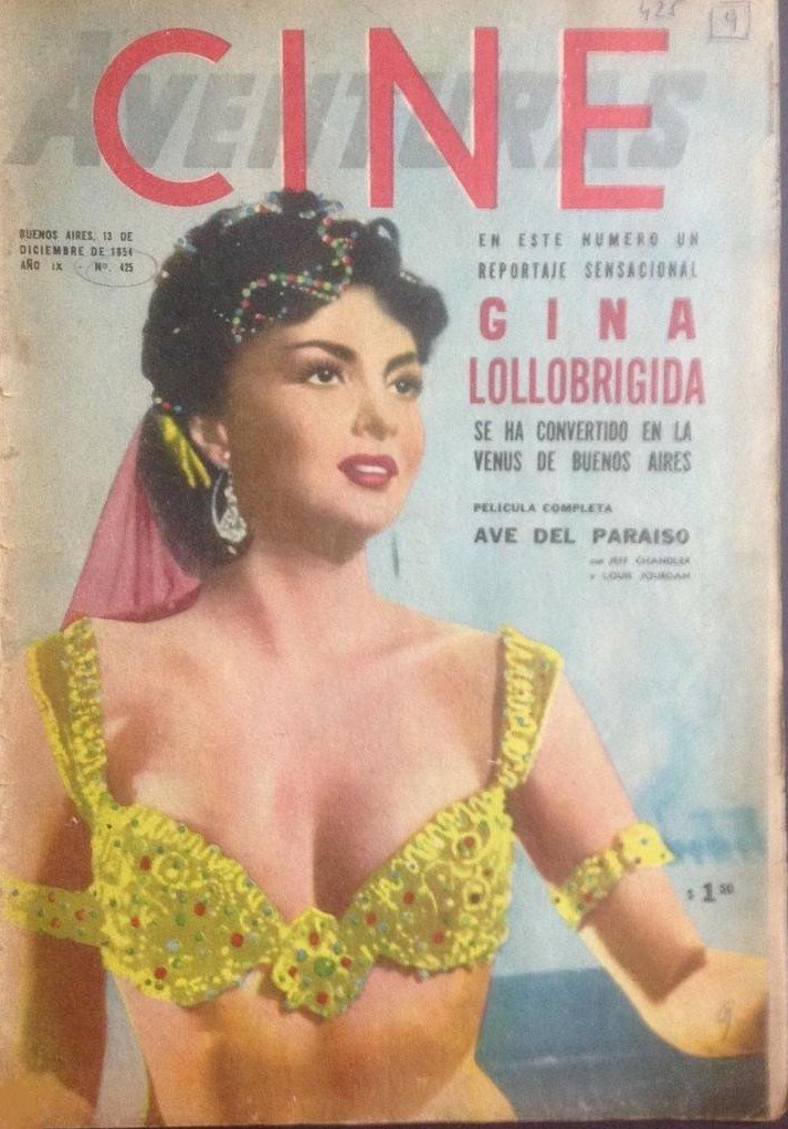 CINE AVENTURAS magazine side cover Issue 425 13 December 1954