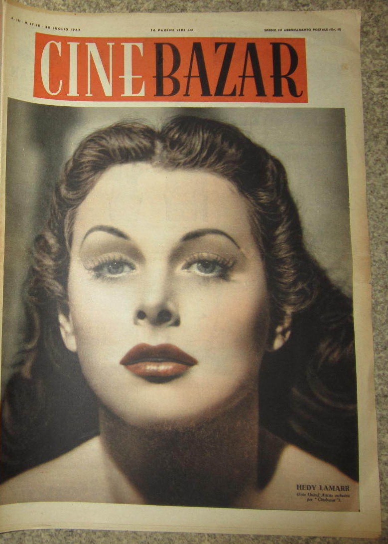 CINE BAZAR magazine side cover Issue 17/18 30 July 1947