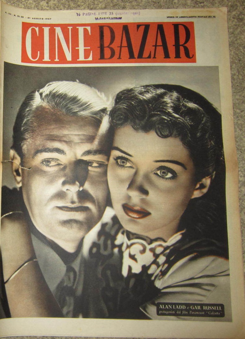 CINE BAZAR magazine side cover Issue 21/22 31 August 1947