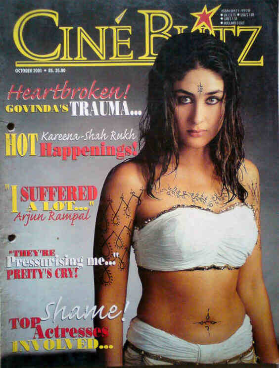 CINE BLITZ magazine side cover October 2001