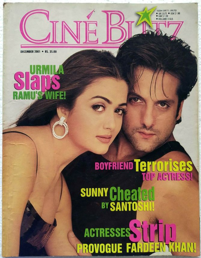 CINE BLITZ magazine side cover December 2001