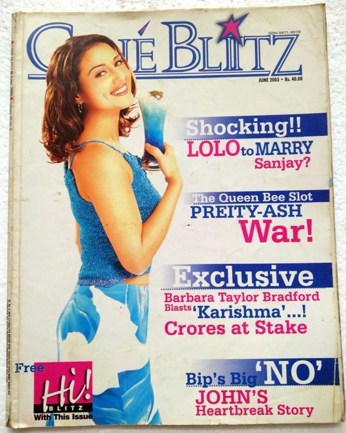 CINE BLITZ magazine side cover June 2003