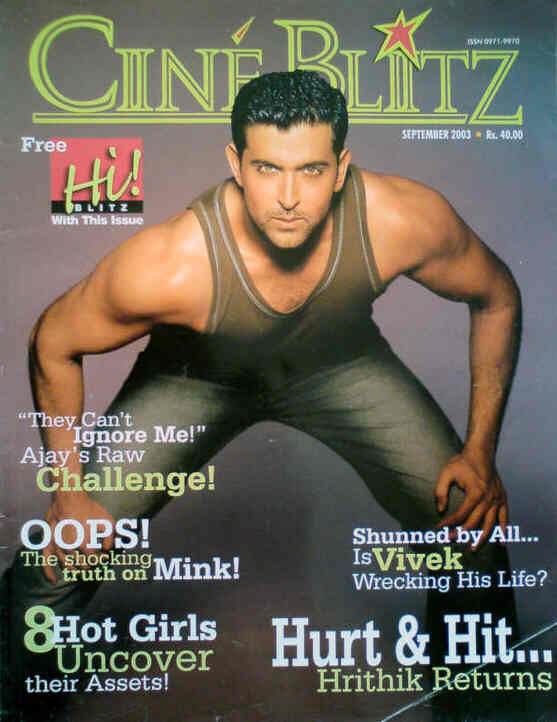 CINE BLITZ magazine side cover September 2003