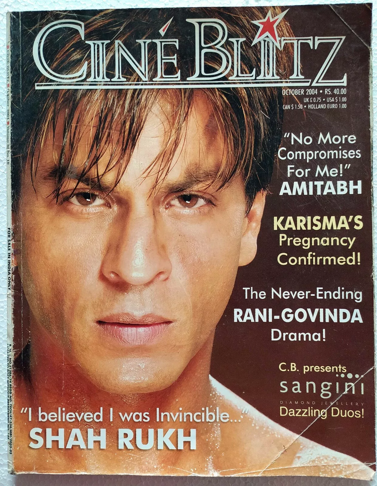 CINE BLITZ magazine side cover October 2004