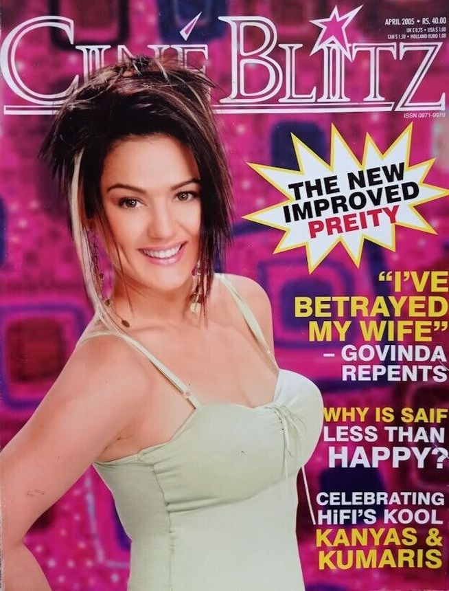 CINE BLITZ magazine side cover April 2005