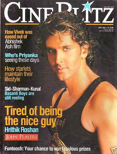 CINE BLITZ magazine side cover April 2006