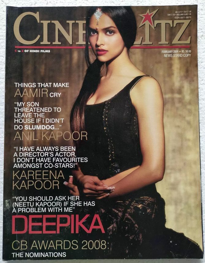 CINE BLITZ magazine side cover February 2009