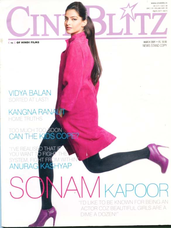 CINE BLITZ magazine side cover March 2009