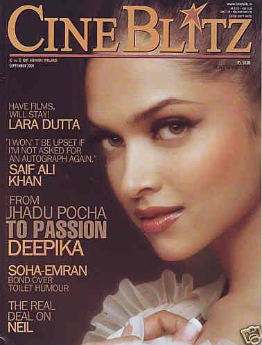 CINE BLITZ magazine side cover September 2009