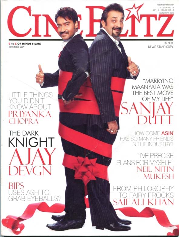 CINE BLITZ magazine side cover November 2009