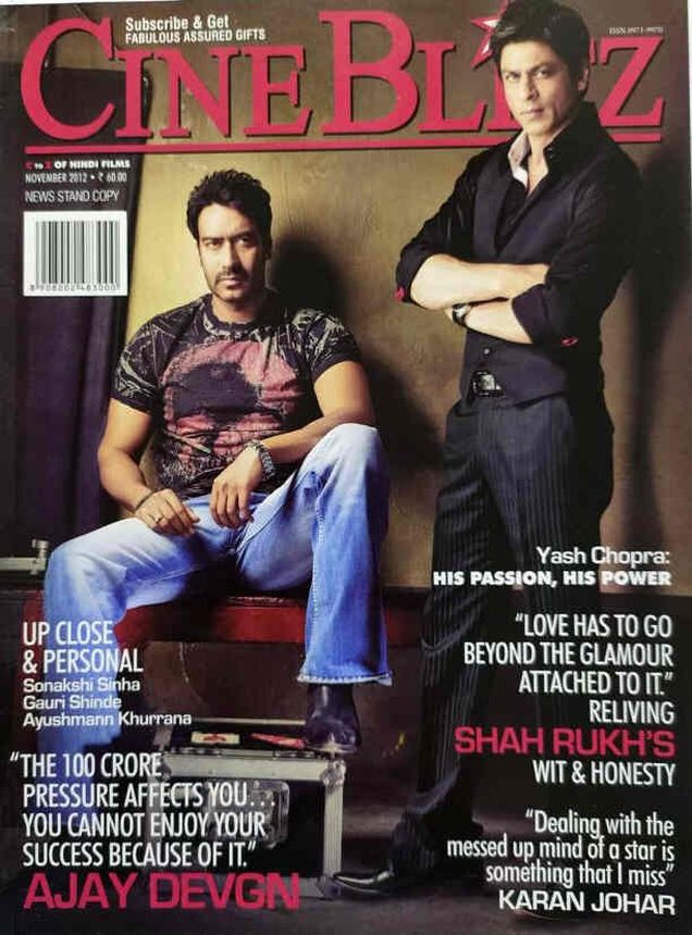 CINE BLITZ magazine side cover November 2012