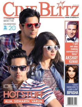 CINE BLITZ magazine side cover March 2013