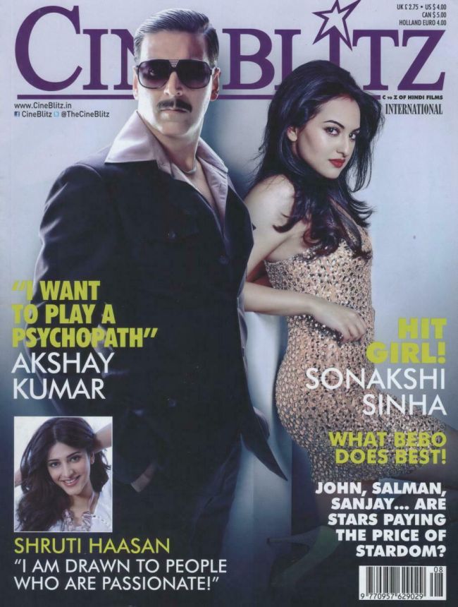 CINE BLITZ magazine side cover August 2013