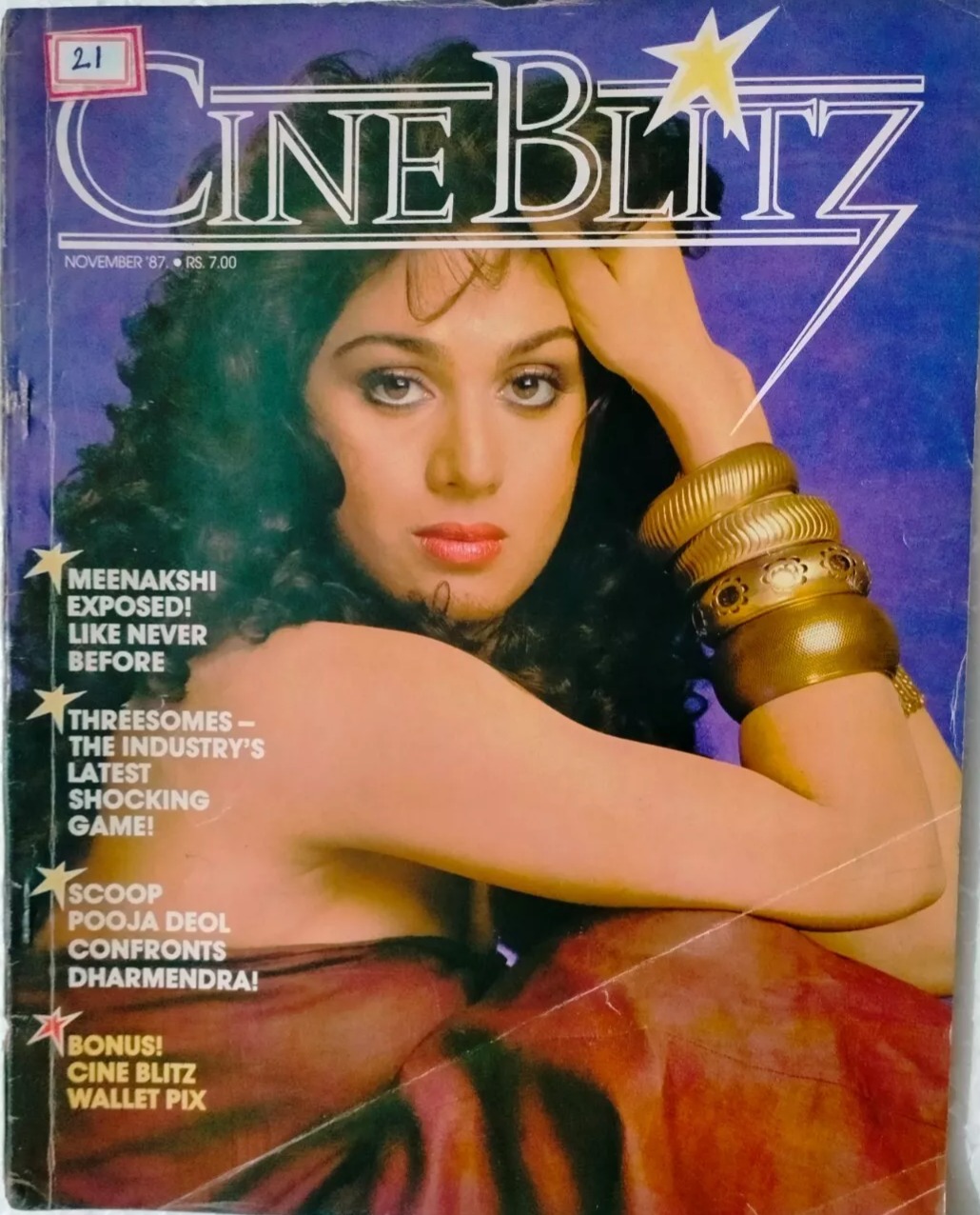 CINE BLITZ magazine side cover November 1987