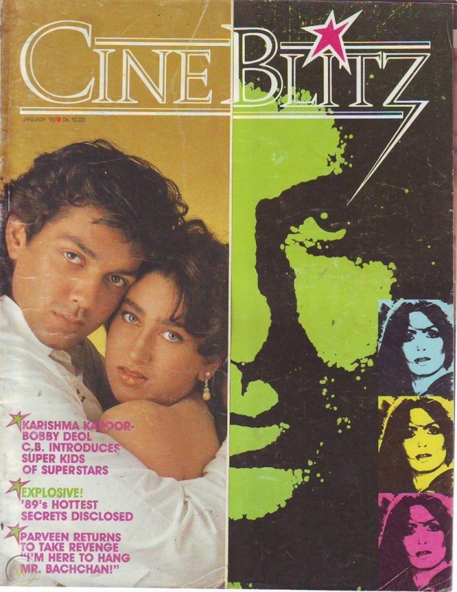 CINE BLITZ magazine side cover January 1990