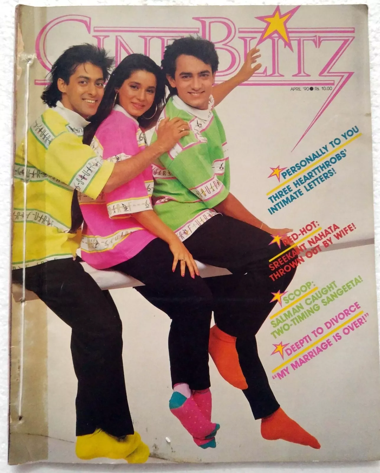CINE BLITZ magazine side cover April 1990