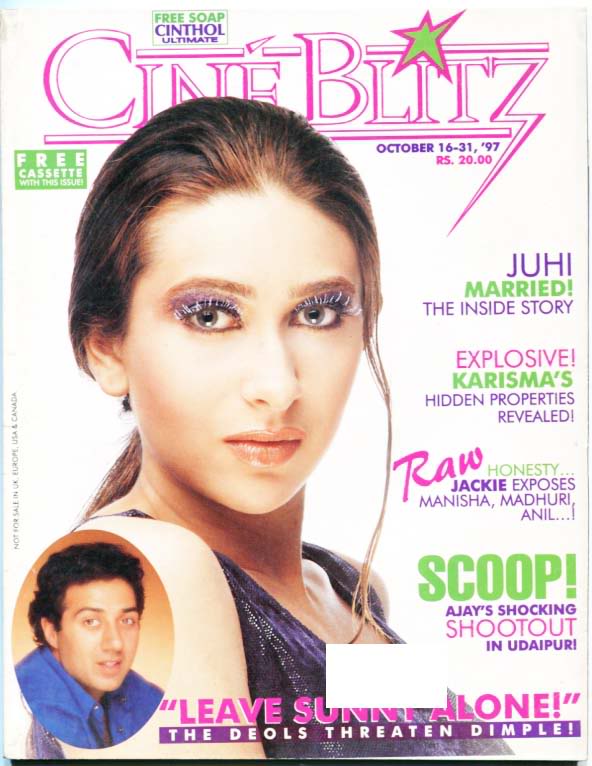 CINE BLITZ magazine side cover 31 October 1997