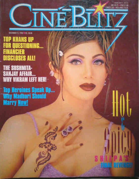 CINE BLITZ magazine side cover 15 December 1998