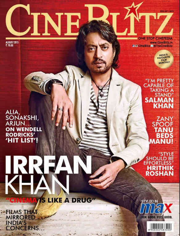 CINE BLITZ magazine side cover August 2015