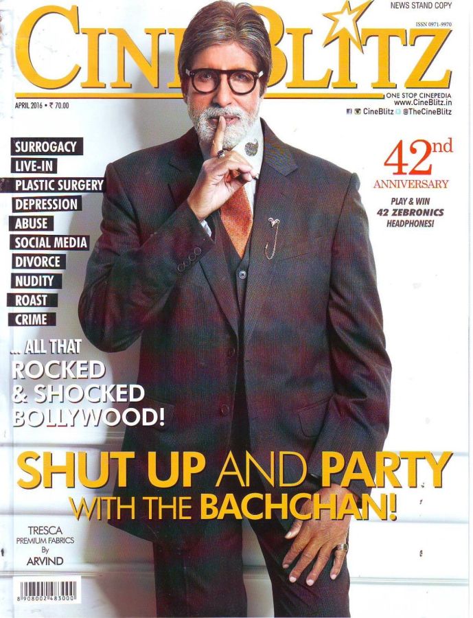 CINE BLITZ magazine side cover April 2016