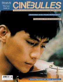 CINE-BULLES magazine side cover  Vol 21 # 1 Winter 2003