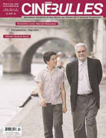 CINE-BULLES magazine side cover  Vol 22 # 2 Spring 2004