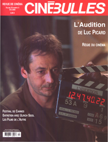 CINE-BULLES magazine side cover  Vol 23 # 3 Summer 2005