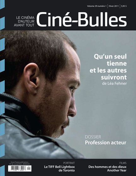 CINE-BULLES magazine side cover  Vol 29 #1 Dec./January/February 2011