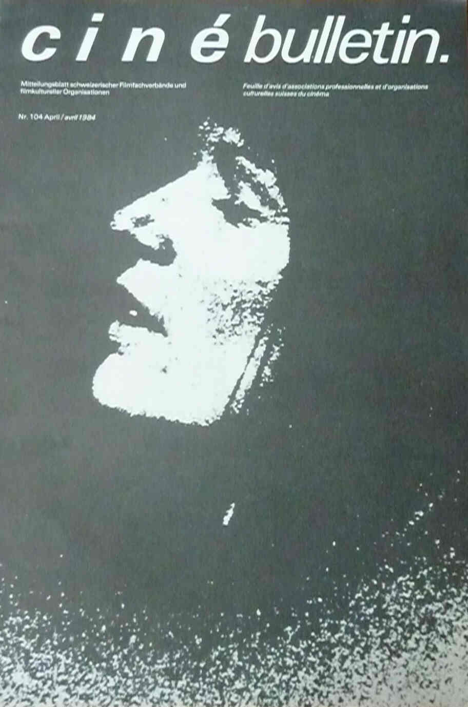 CINE BULLETIN magazine side cover Issue 104 April 1984