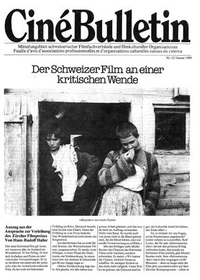CINE BULLETIN magazine side cover Issue 52 January 1980