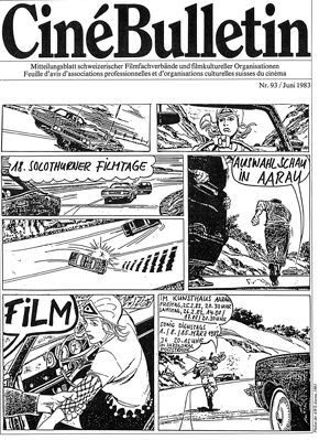 CINE BULLETIN magazine side cover Issue 93 June 1983