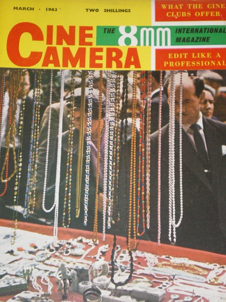 CINE CAMERA magazine side cover March 1963