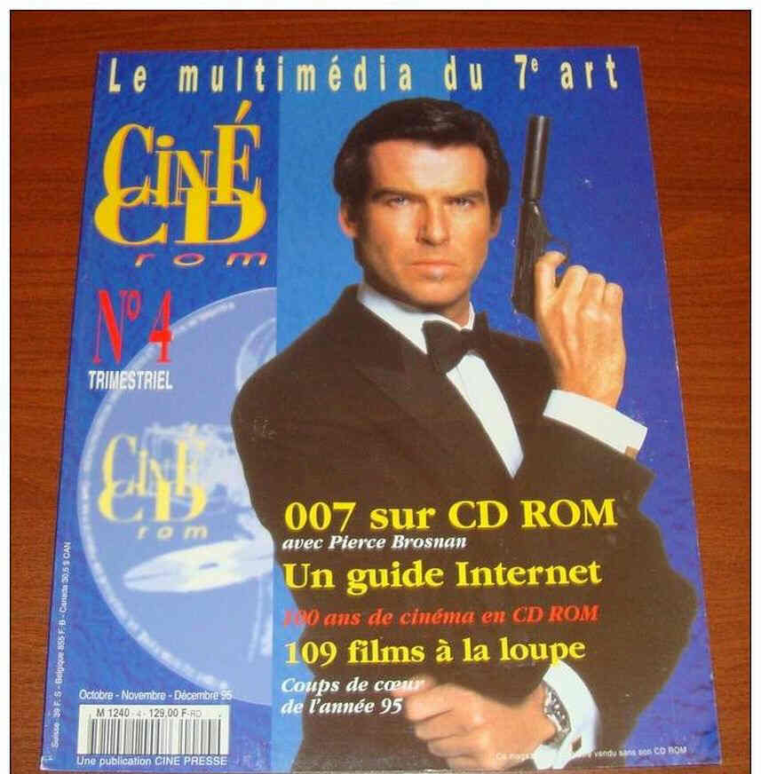 CINE CD ROM magazine side cover Issue 4  January/March 1996