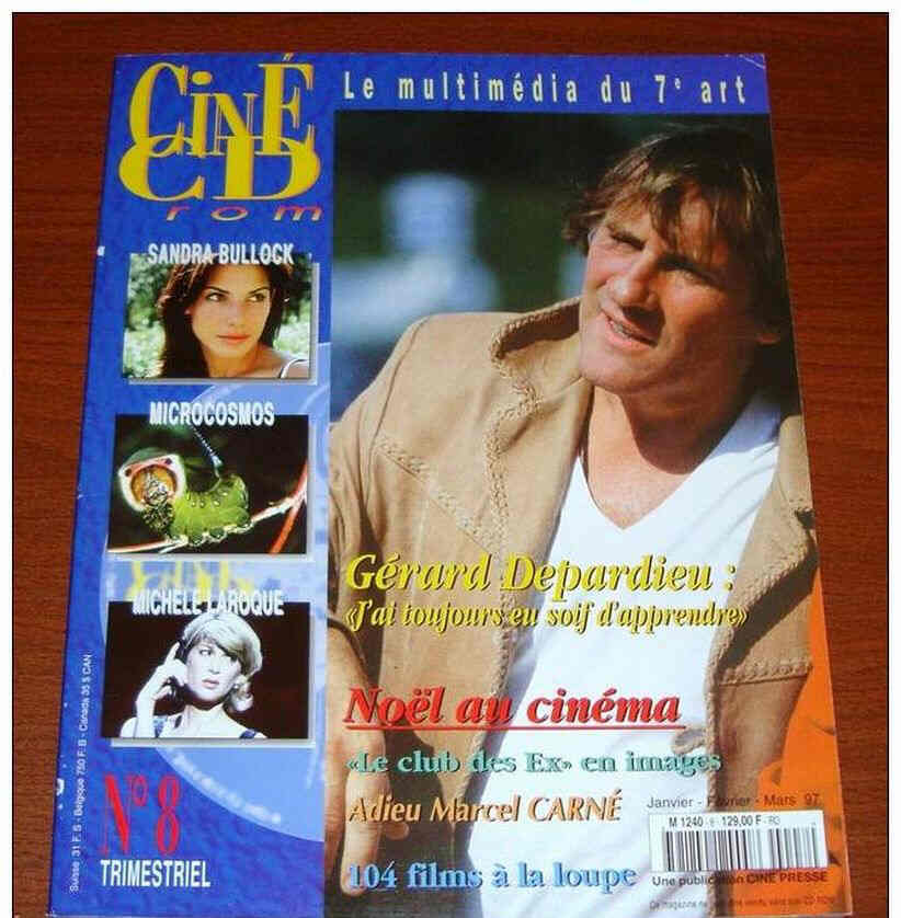 CINE CD ROM magazine side cover Issue 8  January/March 1997