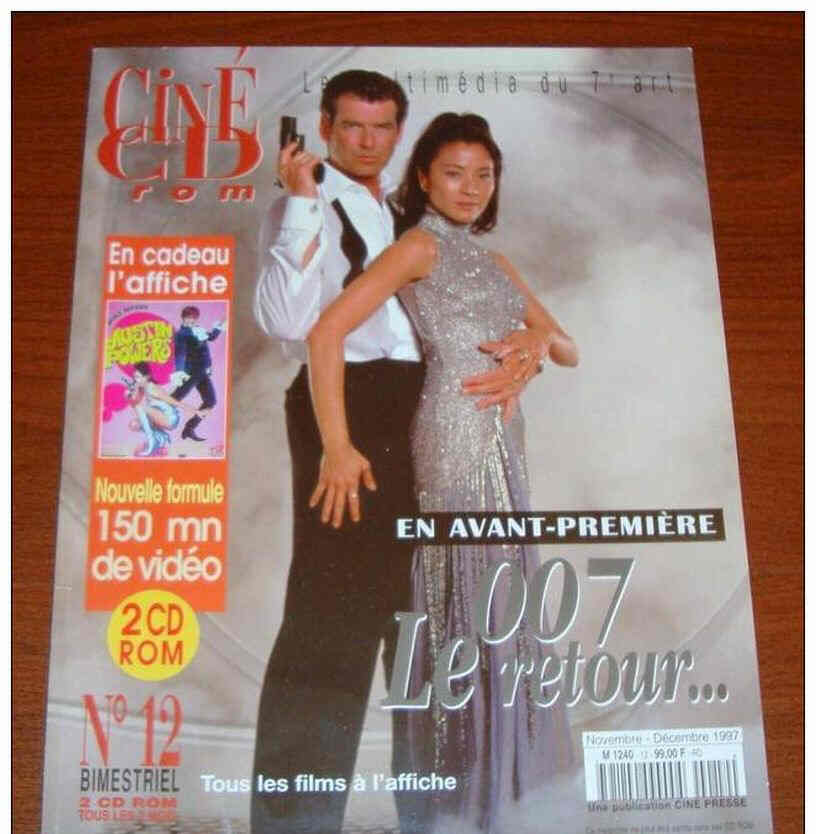 CINE CD ROM magazine side cover Issue 12  November/December 1997