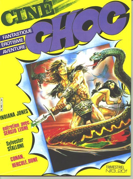 CINE CHOC magazine side cover Issue 3 September 1984