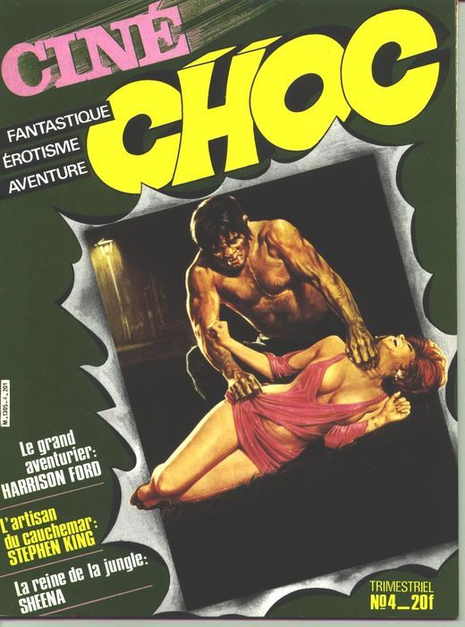 CINE CHOC magazine side cover Issue 4 December 1984