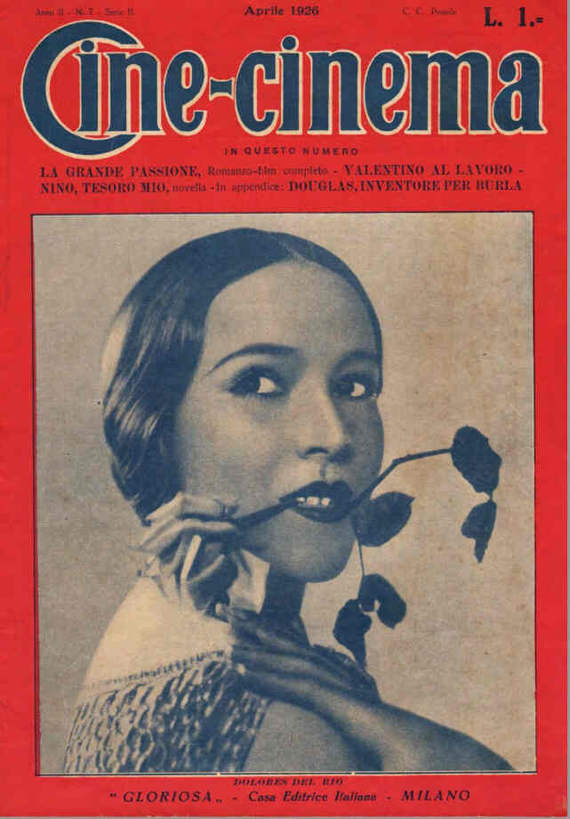 CINE-CINEMA magazine side cover Issue 7 April 1926