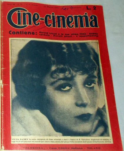 CINE-CINEMA magazine side cover Issue 35   1927