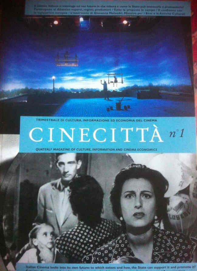 CINECITTA magazine side cover Issue 1  2000