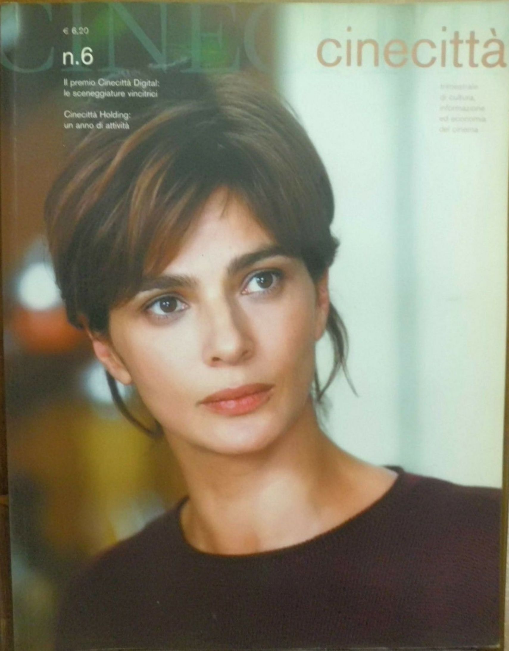 CINECITTA magazine side cover Issue 6  October/December 2001