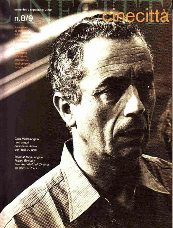 CINECITTA magazine side cover Issue 8/9 September 2002