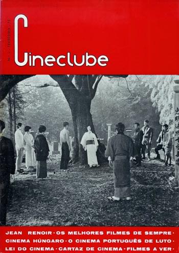CINECLUBE magazine side cover Issue 1 May 1974
