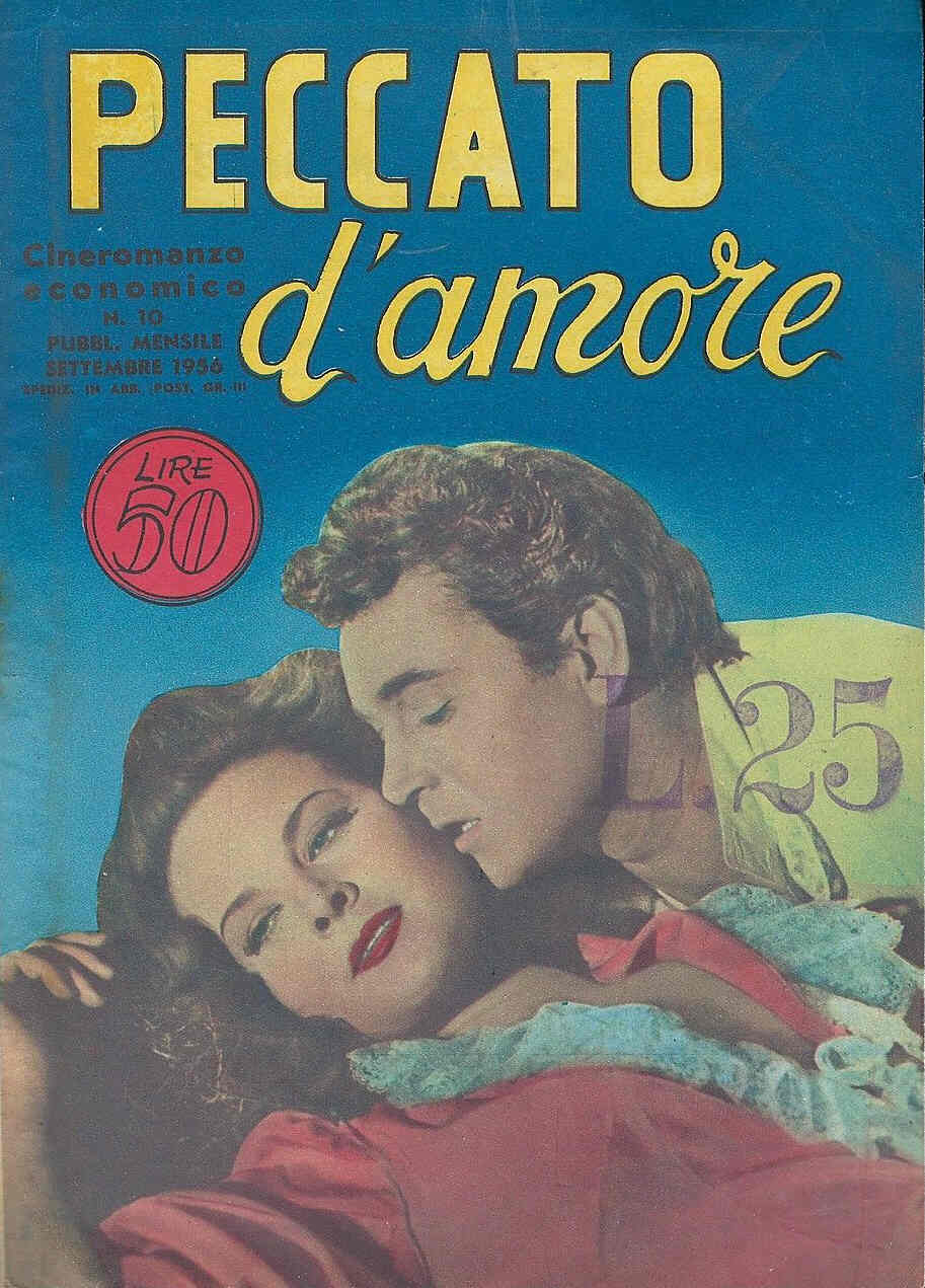 CINEROMANZO ECONOMICO magazine side cover Issue 10 September 1956