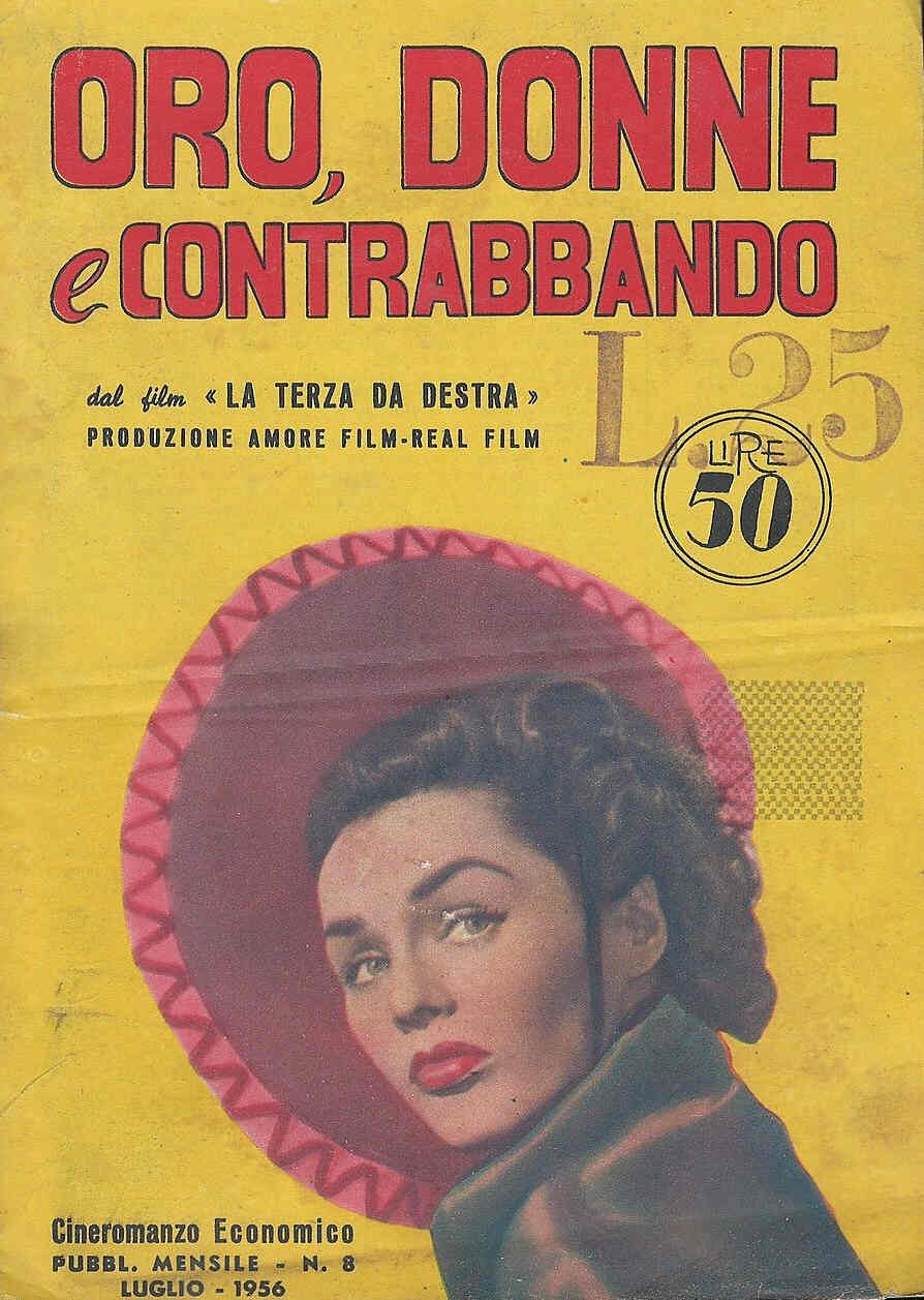 CINEROMANZO ECONOMICO magazine side cover Issue 8 July 1956