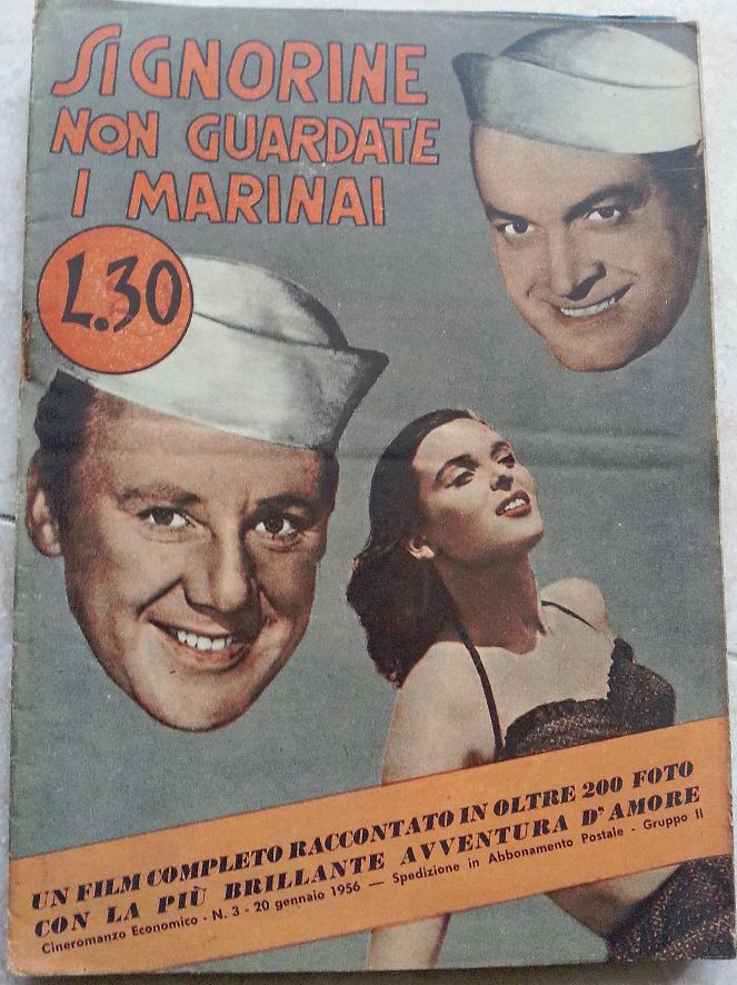 CINEROMANZO ECONOMICO magazine side cover Issue 3 20 January 1956